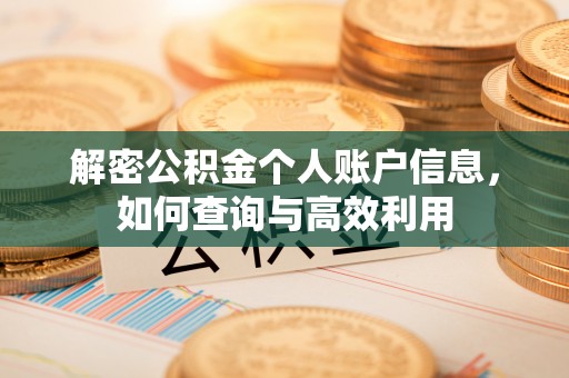 浪卡子解密公积金个人账户信息，如何查询与高效利用